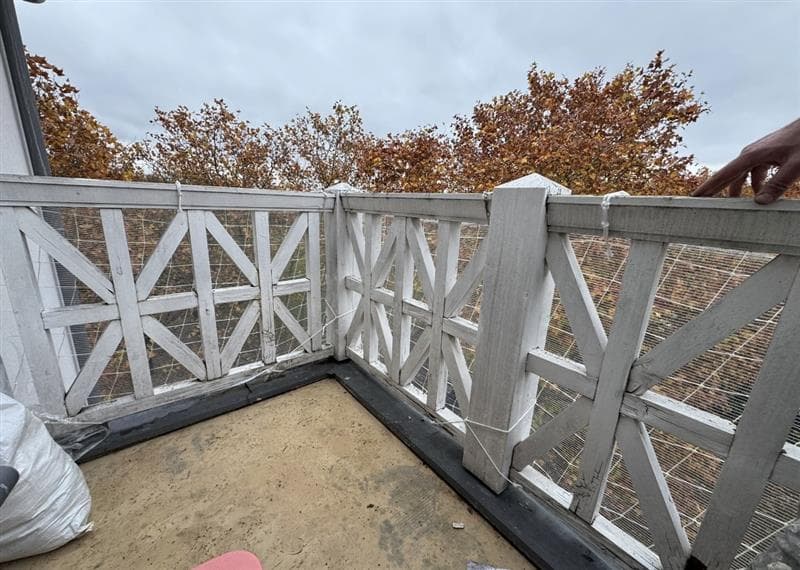 Terrasse avec garde-corps